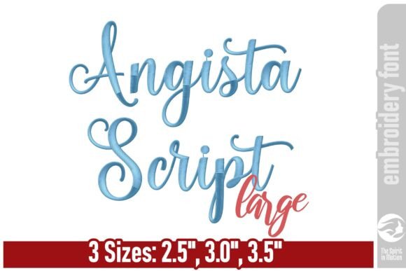Angista Script: A Chic Font for Holiday Embroidery