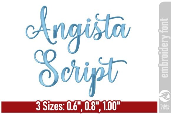 Angista Script: A Stylish Font for Holiday Embroidery