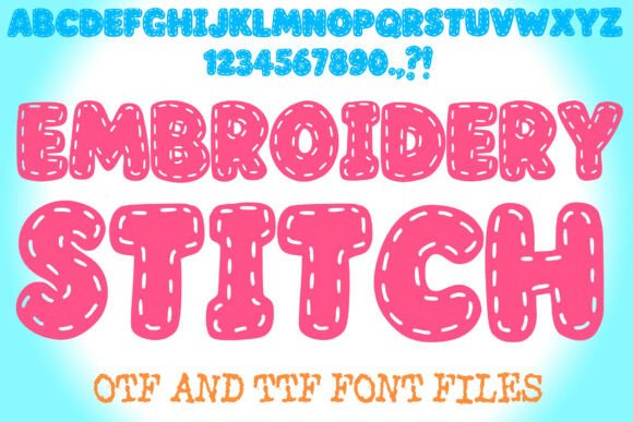 Charming Embroidery Stitch Sewing Alphabet