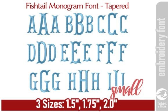 Elegant Fishtail Monogram Font for Holiday Gifts