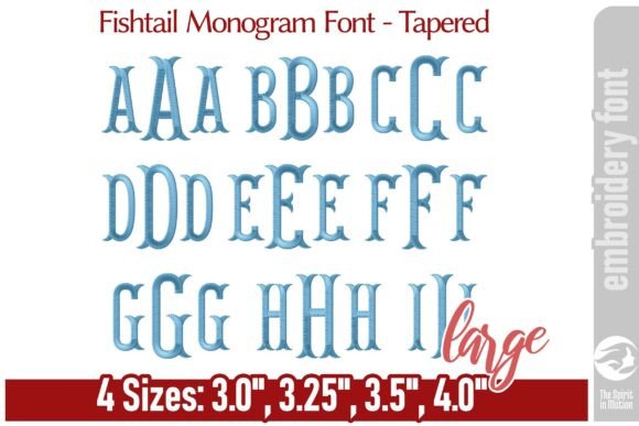 Elegant Fishtail Monogram Font - Tapered L