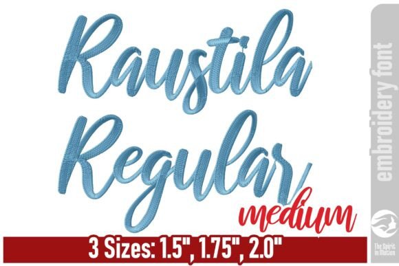 Elegant Raustila Embroidery Font - Medium