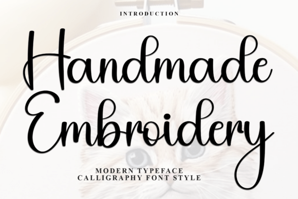 Handmade Embroidery: A Perfect Font for Etsy Sellers