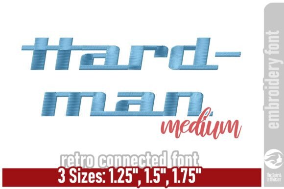 Hardman Retro Embroidery Font - Bold and Stylish