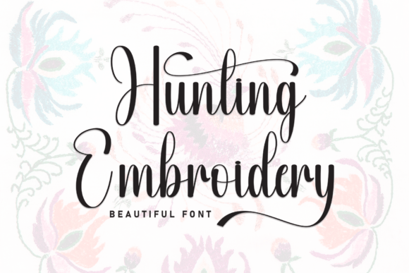 Hunting Embroidery: A Stylish Script for Merch