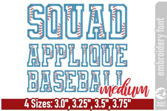Review: Squad Applique Baseball Font - Medium