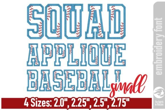 Review: Squad Applique Baseball Font - Small