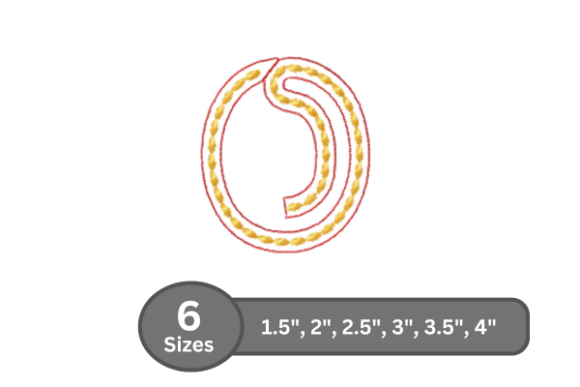 Rope Twist Alphabet -O: A Versatile Embroidery Font