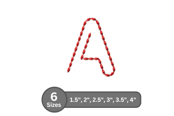 Soft Cord Alphabet -a: A Versatile Embroidery Font