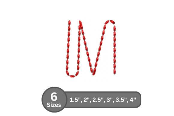 Soft Cord Alphabet -M: A Perfect Monogram for Holiday Gifts