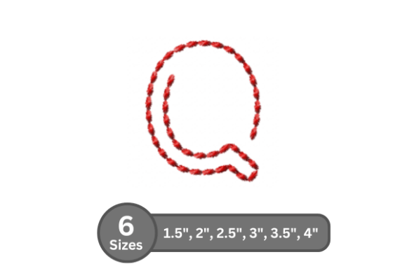 Soft Cord Alphabet -Q: A Touch of Elegance