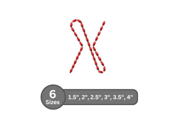 Soft Cord Alphabet -X: A Premium Embroidery Choice